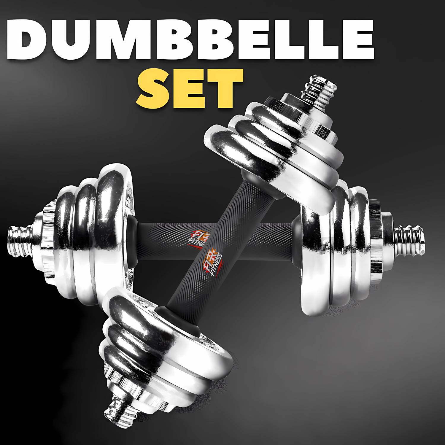 FIRE FITNESS Steel Weight Plate 10KG Set - Image 5