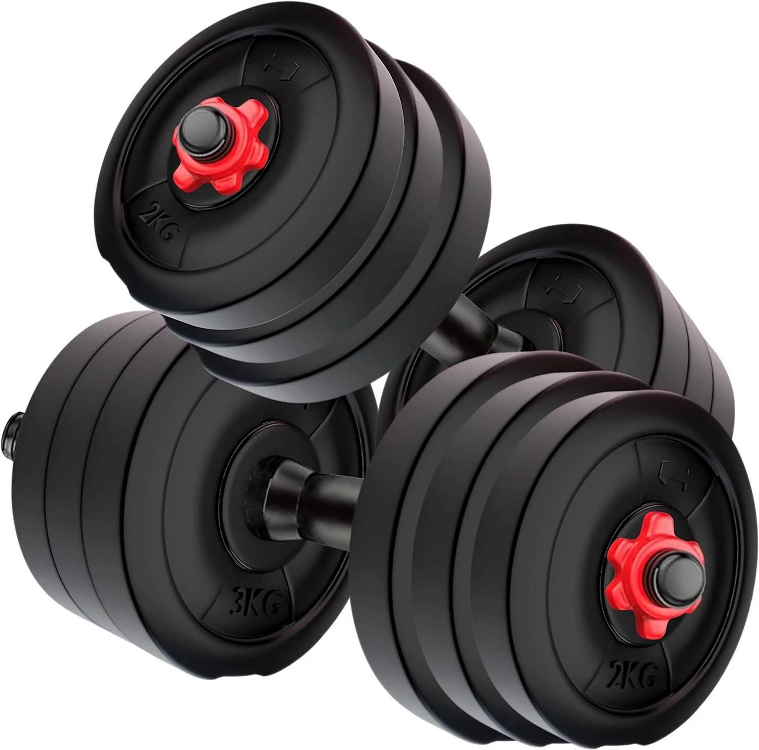 aman fitnes 10 Kg Adjustable Dumbbell Set - Image 1