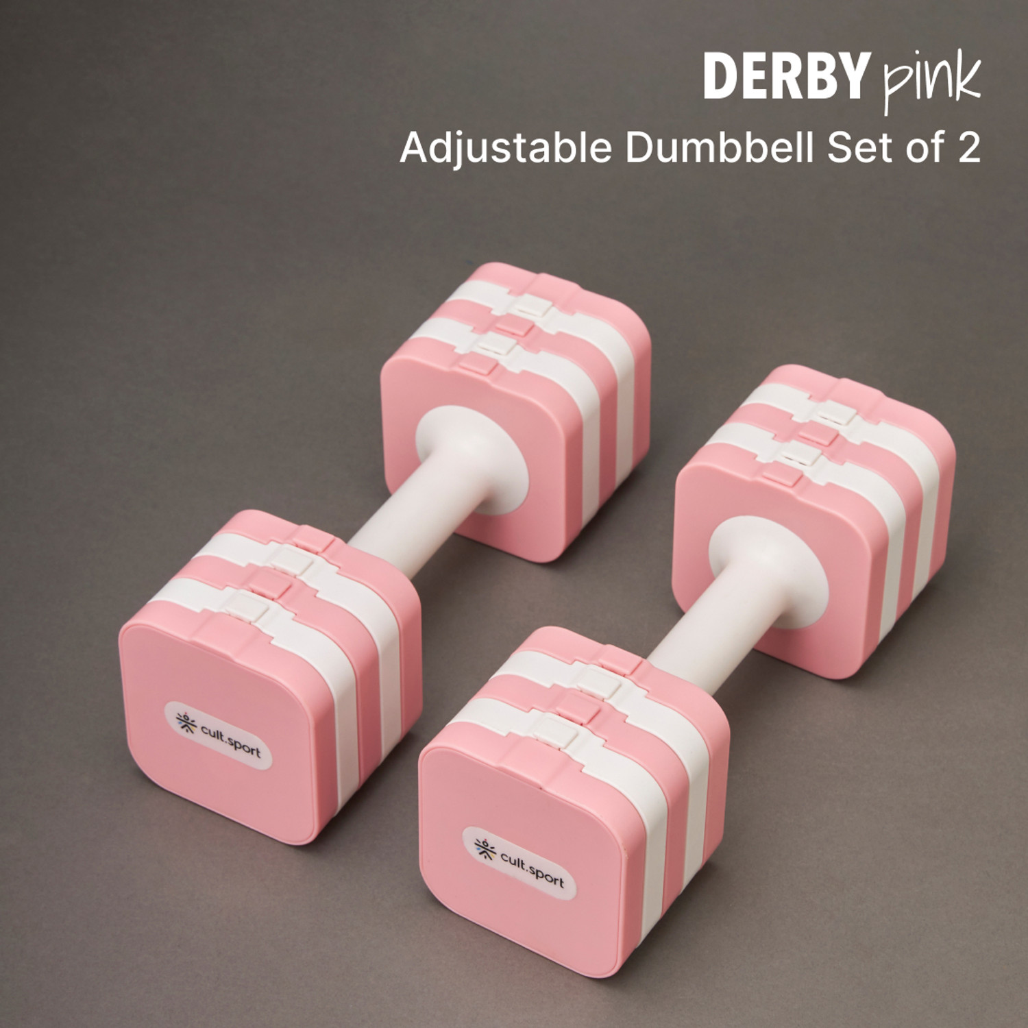 Image of Cult Derby Dumbbell Ideal for HomeWorkout Strength Training for Men & Women Pack of 2 Adjustable Dumbbell