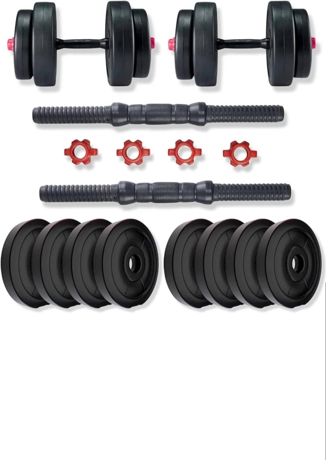 POWER FITNESS 20kg PVC Dumbbell Kit