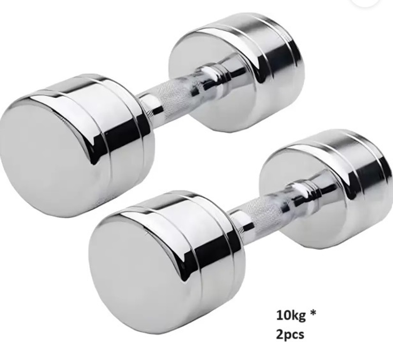 Image of Sports Era Steel Dumbbells (10 kg X 2) 20 kg Set, Fitness Heavy Duty Solid Adjustable Dumbbell