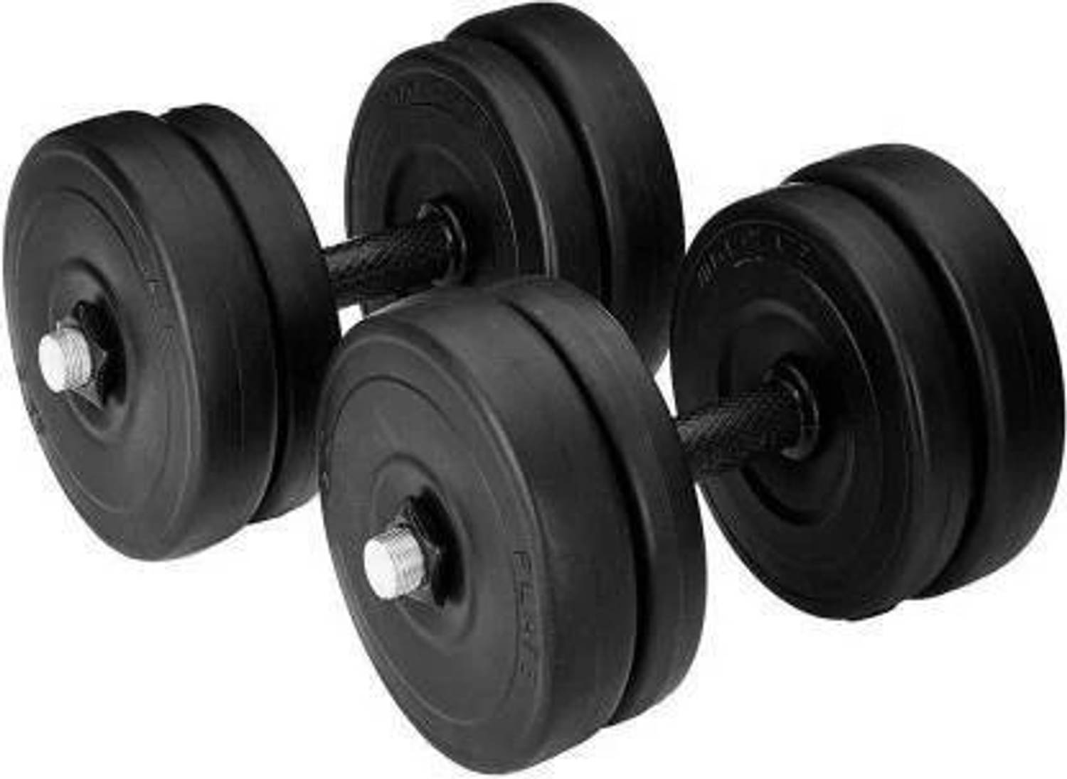 NV Sports 10 kg Adjustable Dumbbell with 4 PVC Plates - Image 1