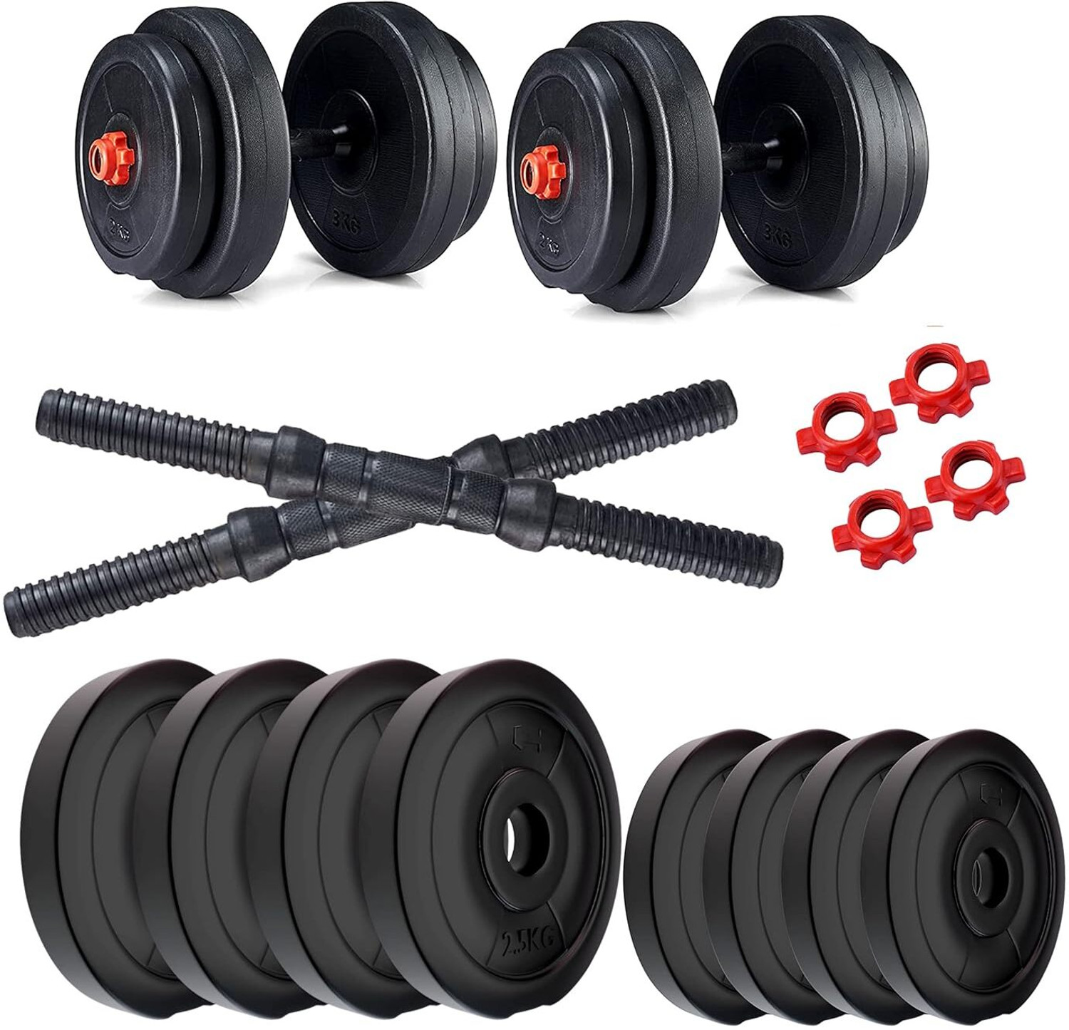 Image of Adrenex 14 kg Dumbbells Kit Adjustable Dumbbell