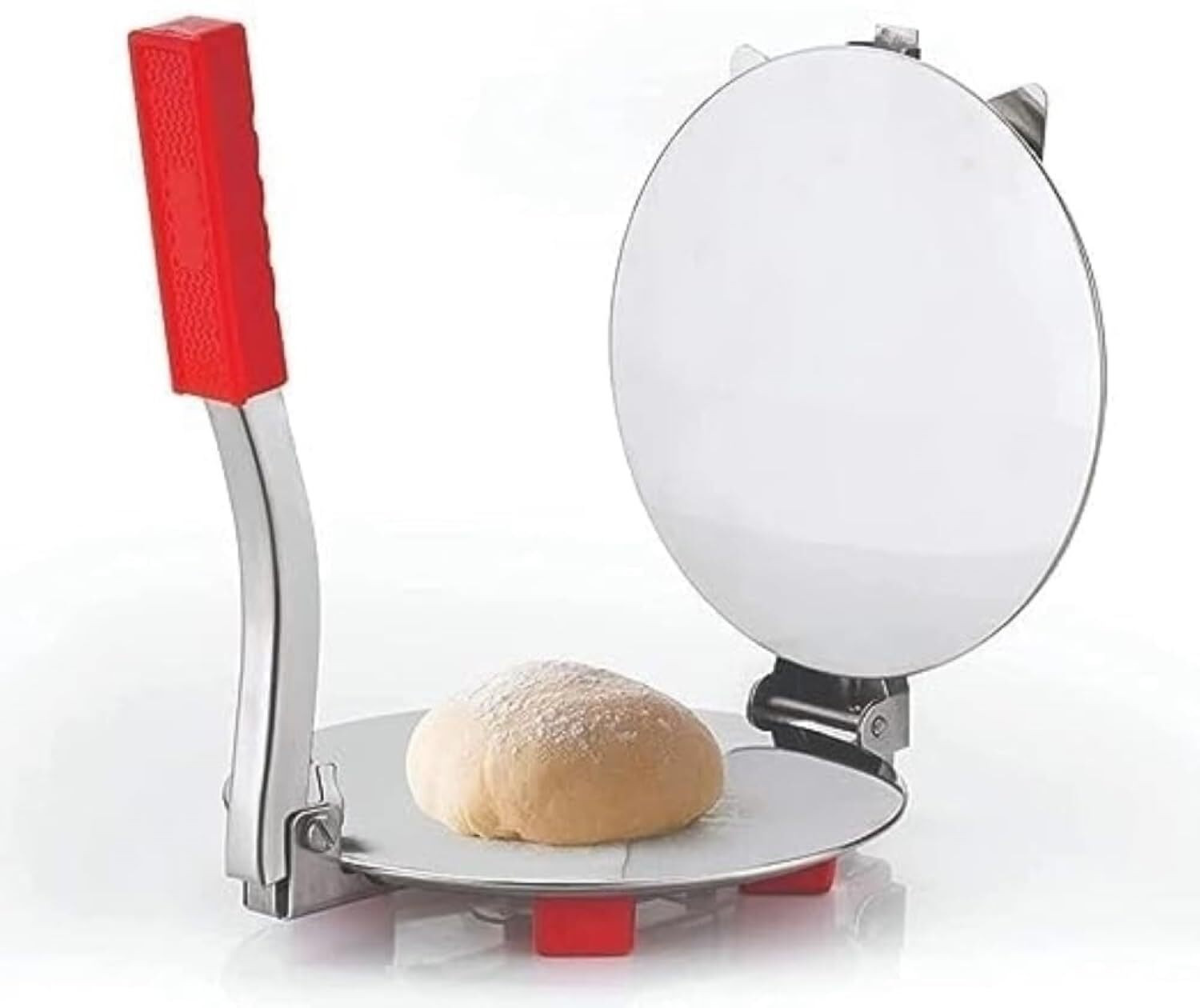 Image of Aezara Stainless Steel Puri Maker Press Machine for Home and Kitchen Roti and Khakra Maker