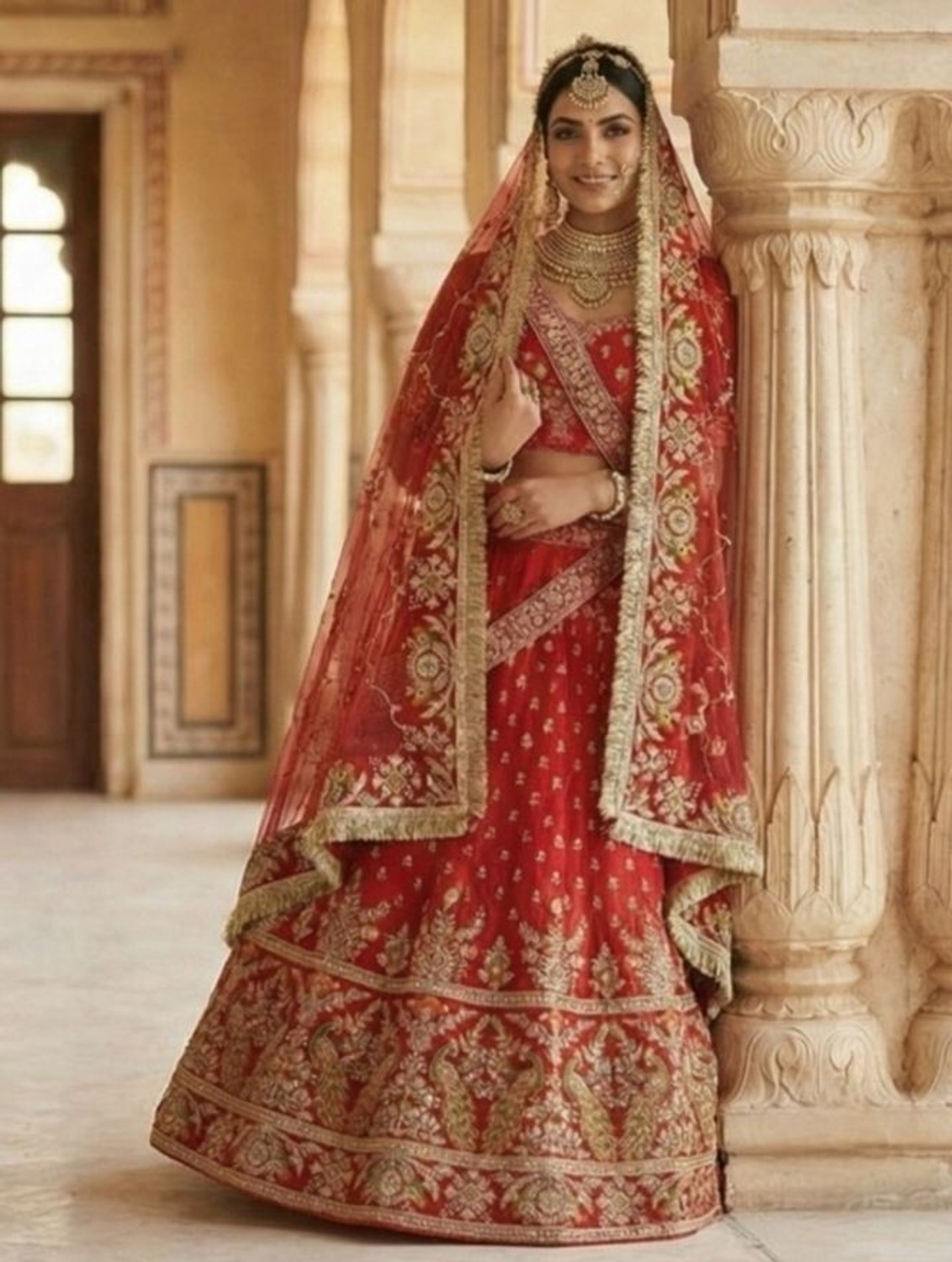 Image of RKCREATIONnn Net Embroidered Women Dupatta