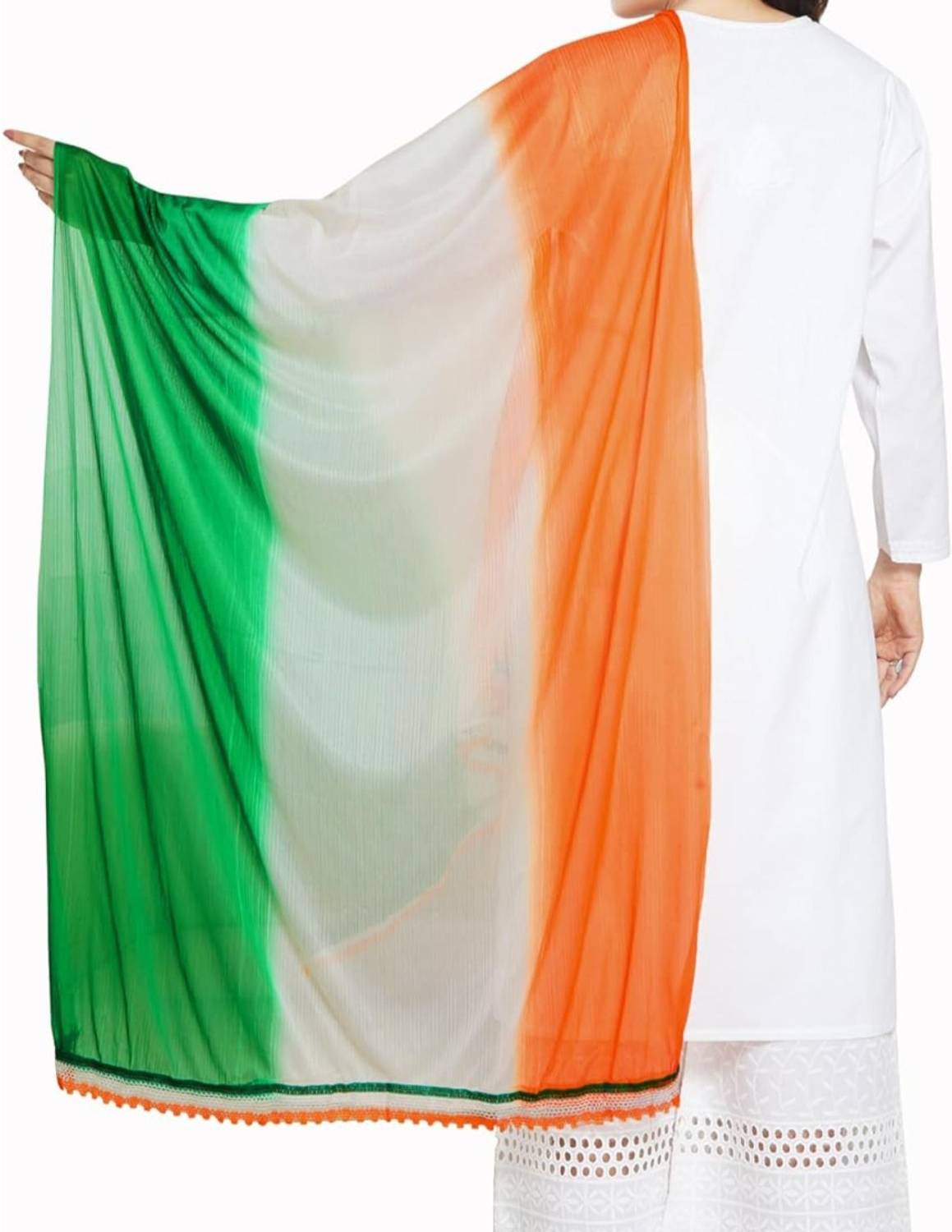 ARIPAN Cotton Blend, Poly Chanderi Solid, Self Design Women Dupatta