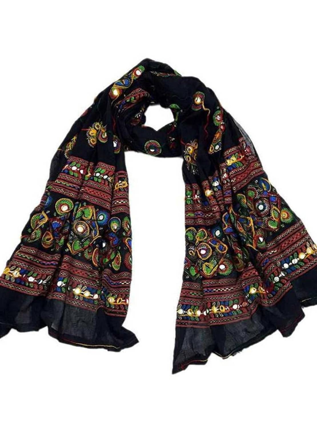 uganta Pure Cotton Embroidered Women Dupatta
