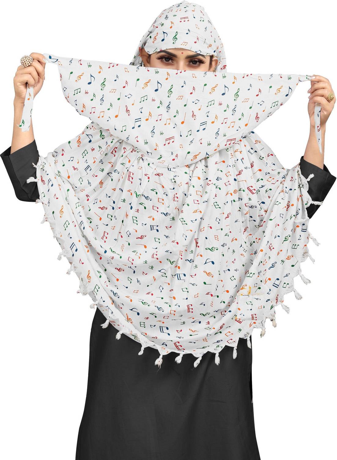 Blue Wish Rayon Printed Women Dupatta