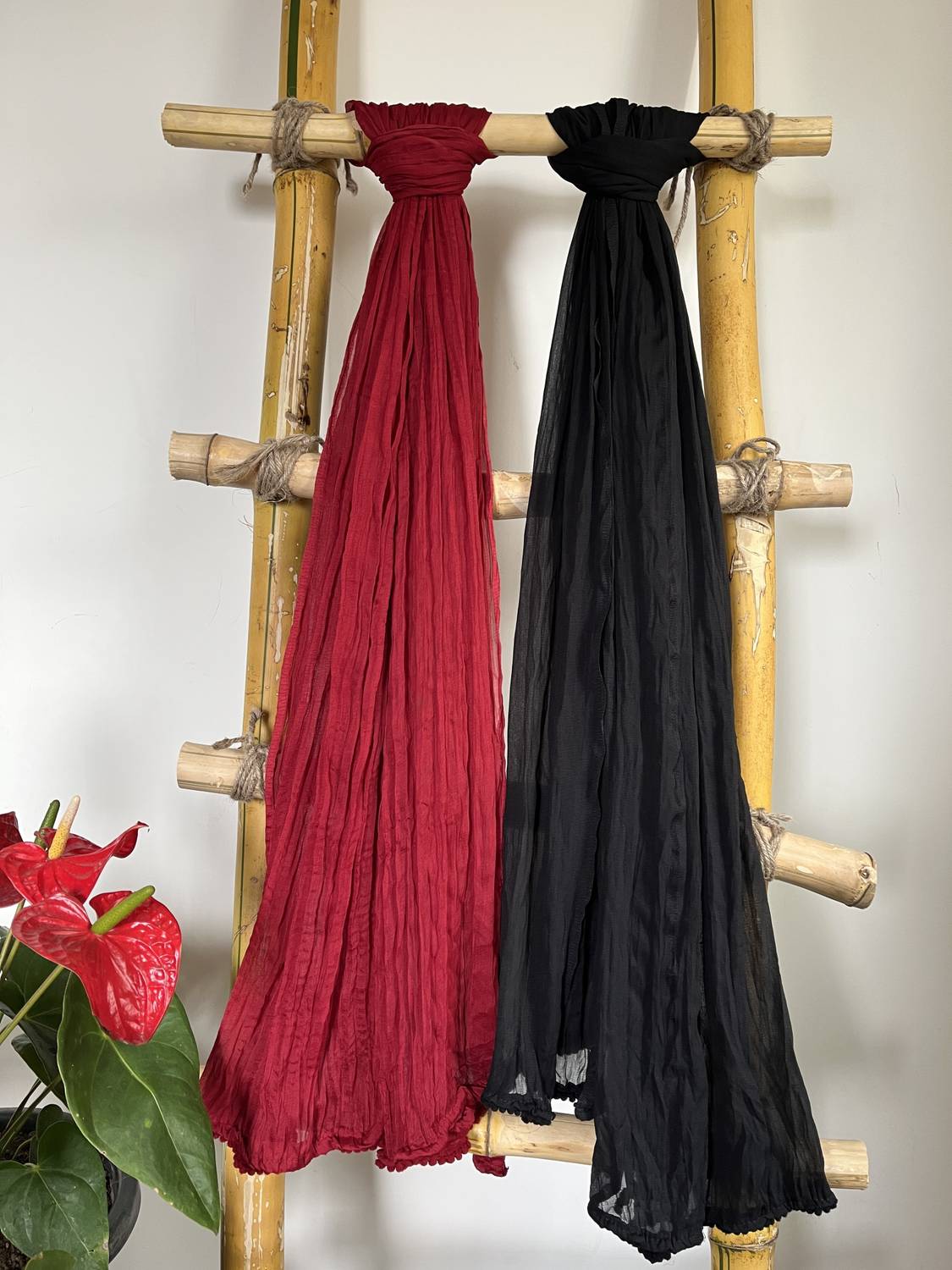 Hella Fashions Chiffon Solid Multicolor Women Dupatta