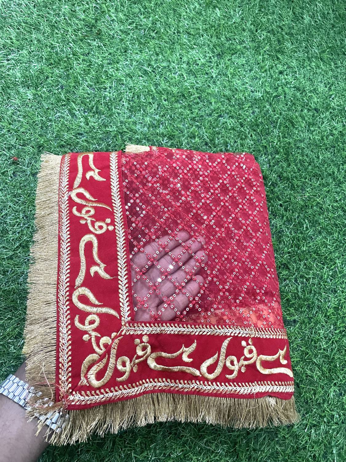 Bridal collection by tithuus Net Embroidered Women Dupatta