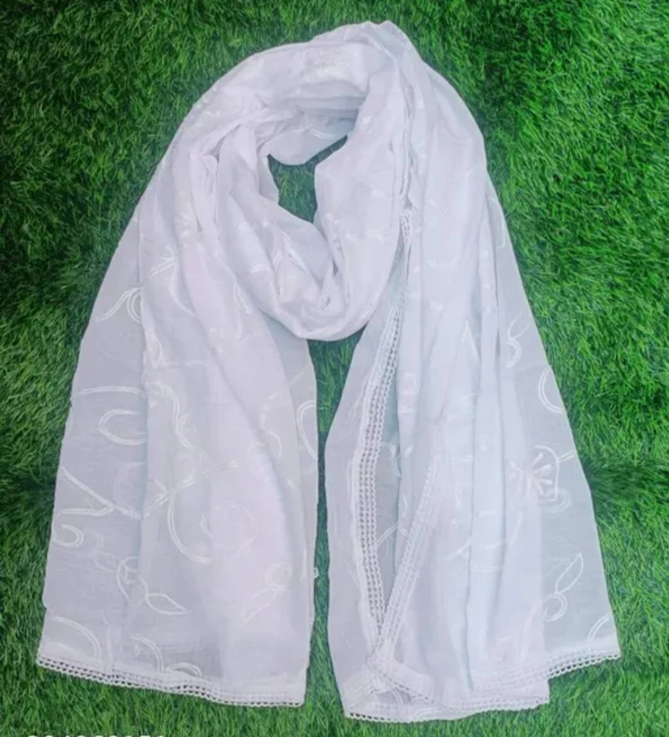 AAYAT FASHION ZONE Cotton Blend Embroidered Women Dupatta