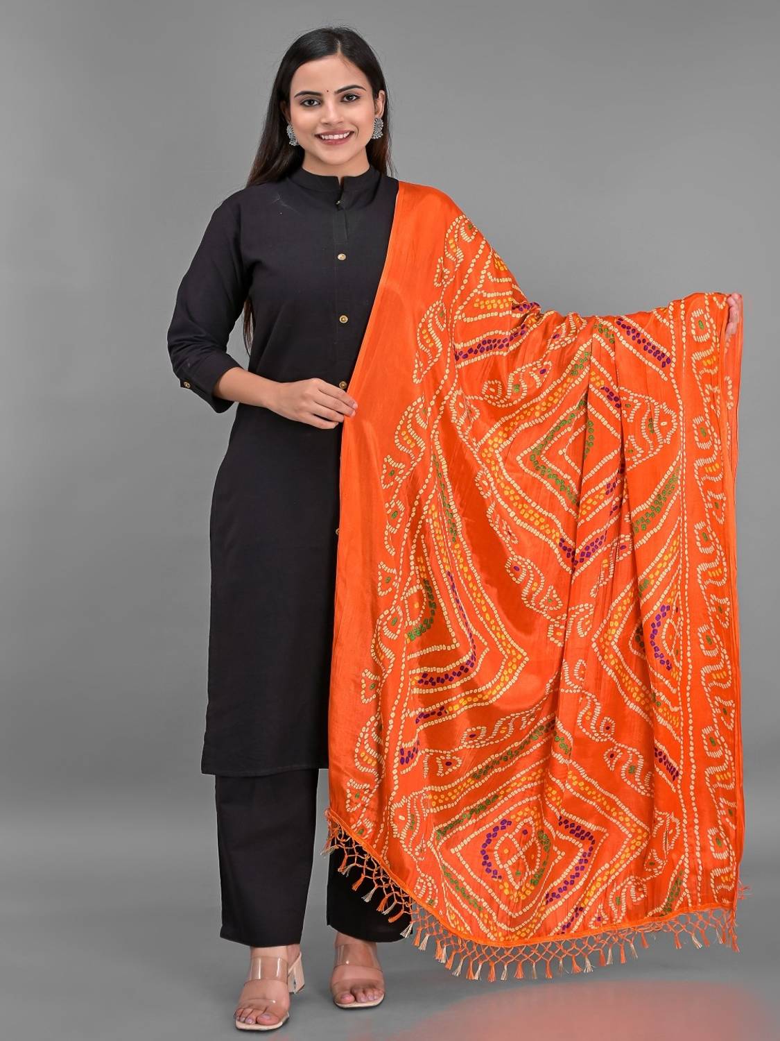 Apratim Silk Blend Printed Women Dupatta
