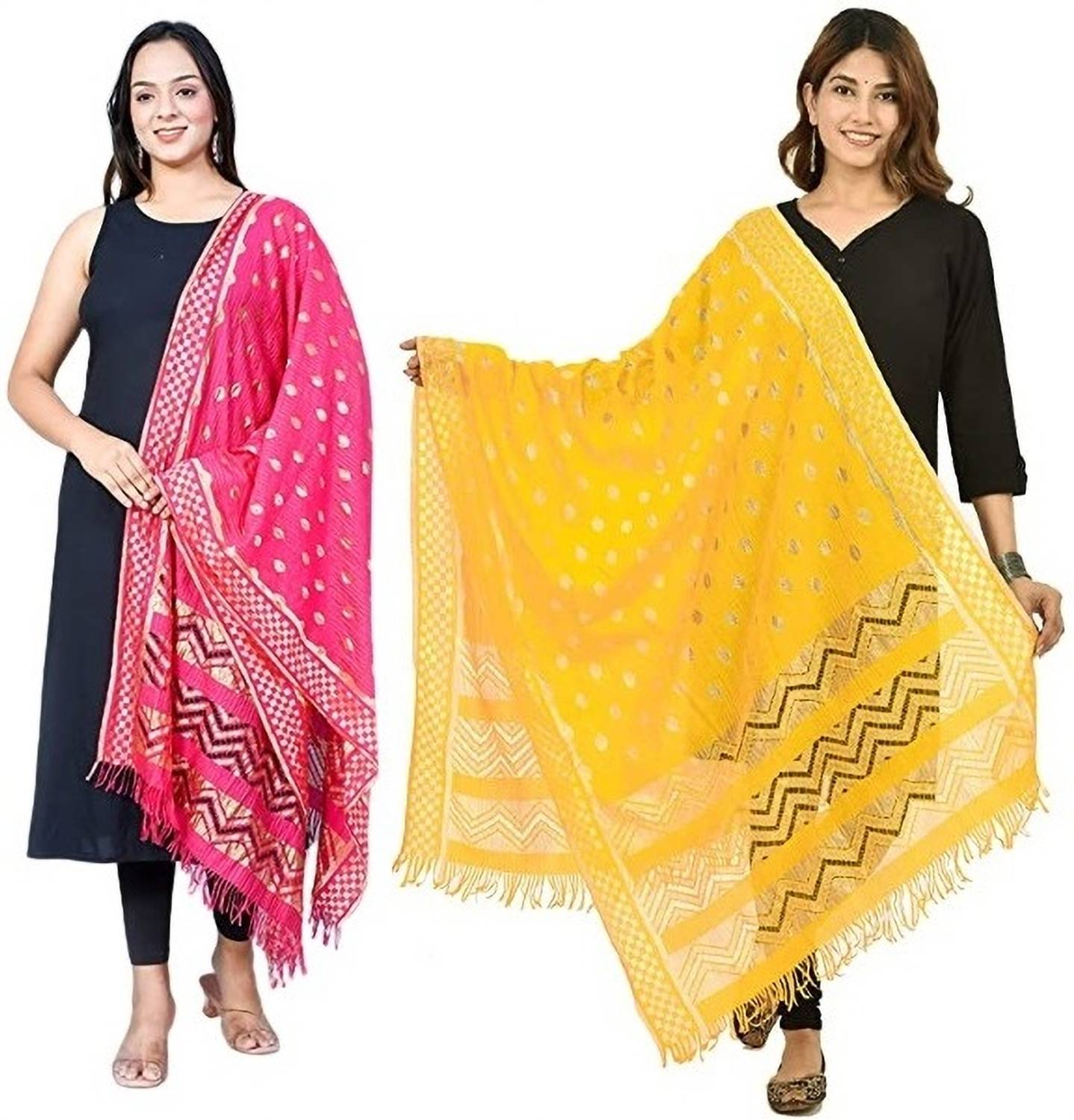 Brainbees Polyester Printed Women Dupatta