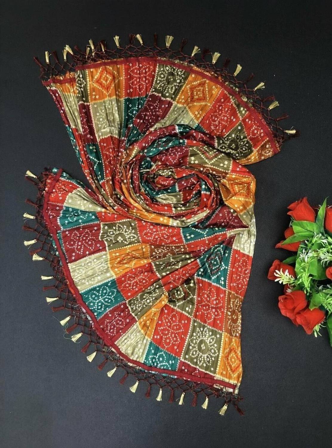 TMT Cotton Blend Women Dupatta - Image 1