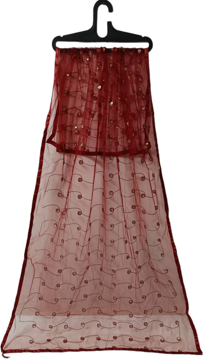 abhikart Net Embroidered Women Dupatta