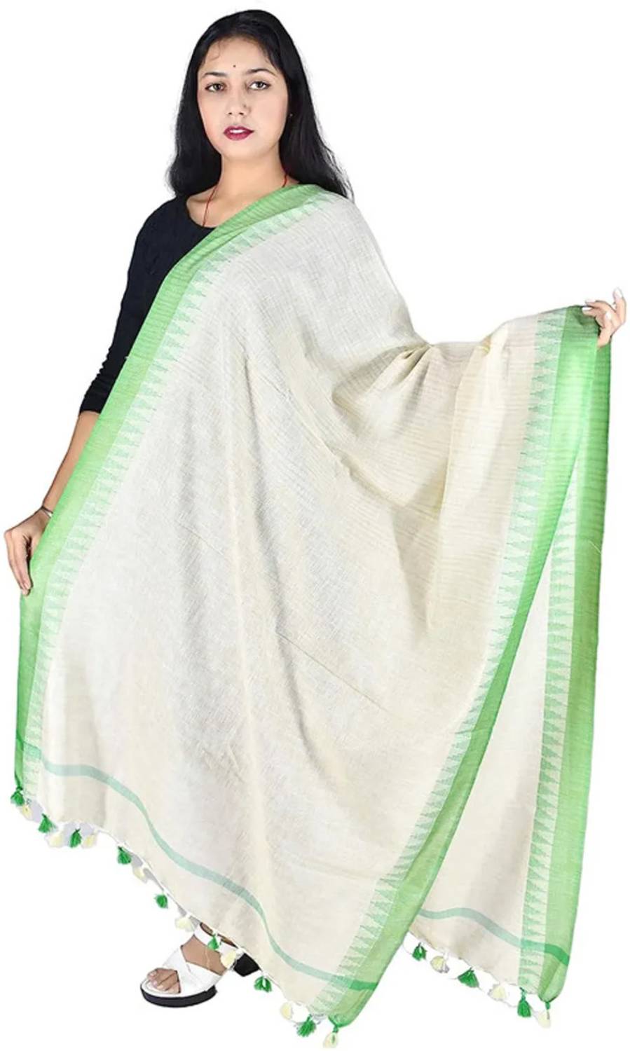 Aamir Fashion Textile Khadi Cotton Woven Women Dupatta