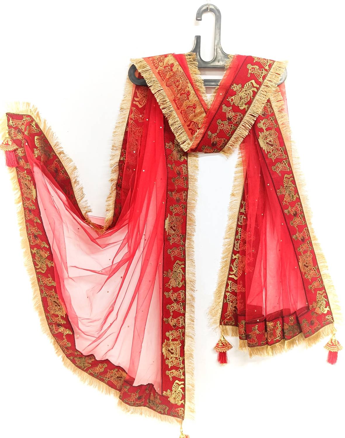 AutoBuy Net Embroidered Women Dupatta