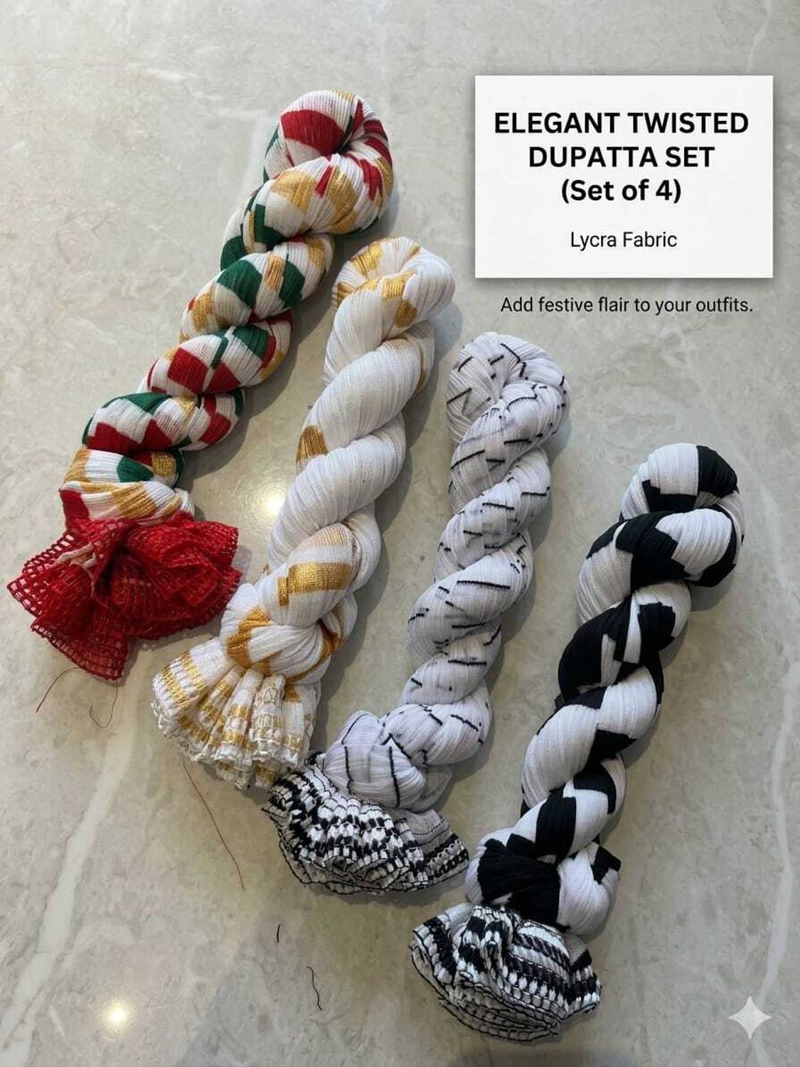 ANANTSHAKTII Lycra Blend Printed, Checkered Women Dupatta