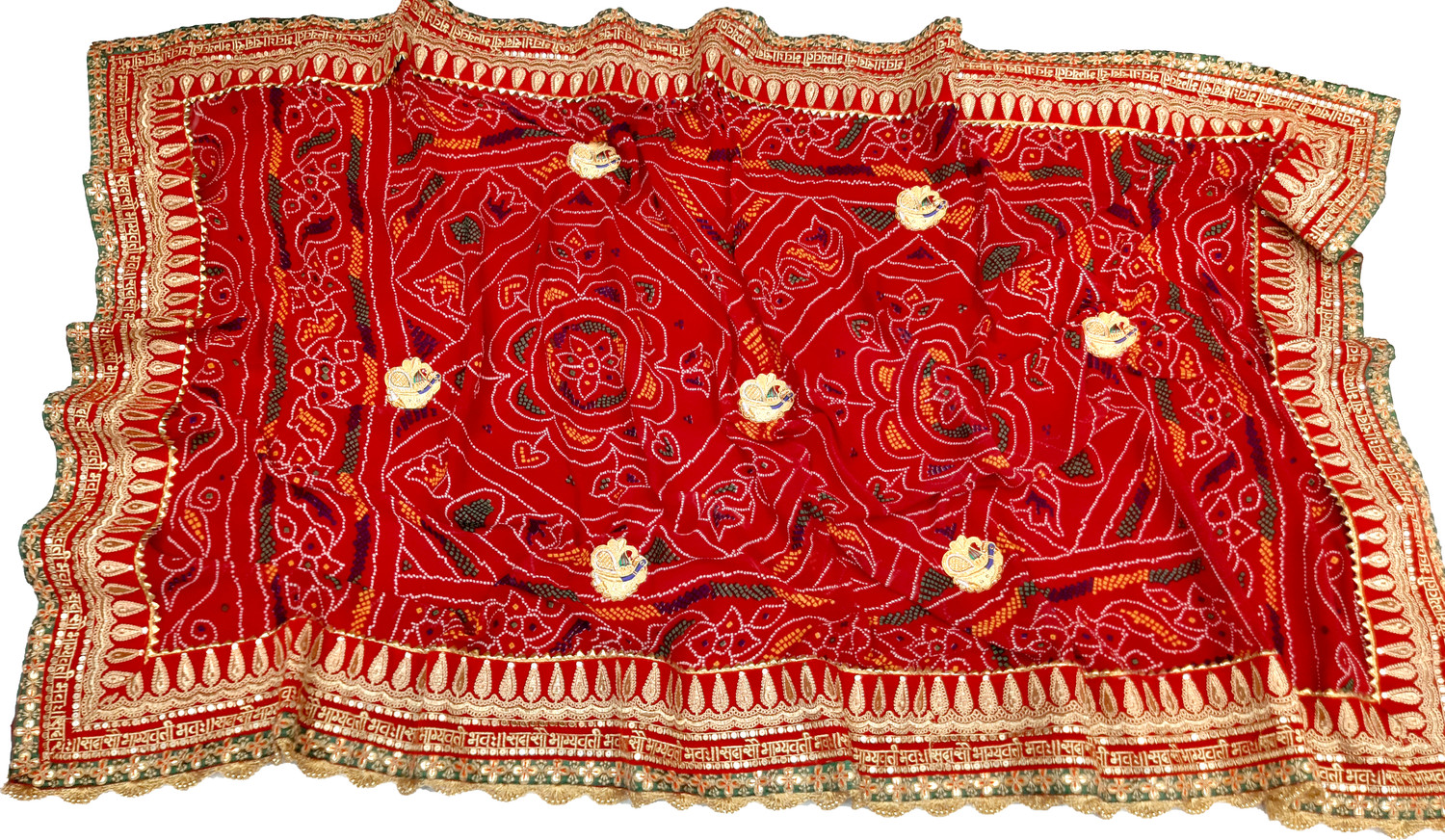Image of Ranisatiya Creation Georgette Embroidered Women Dupatta