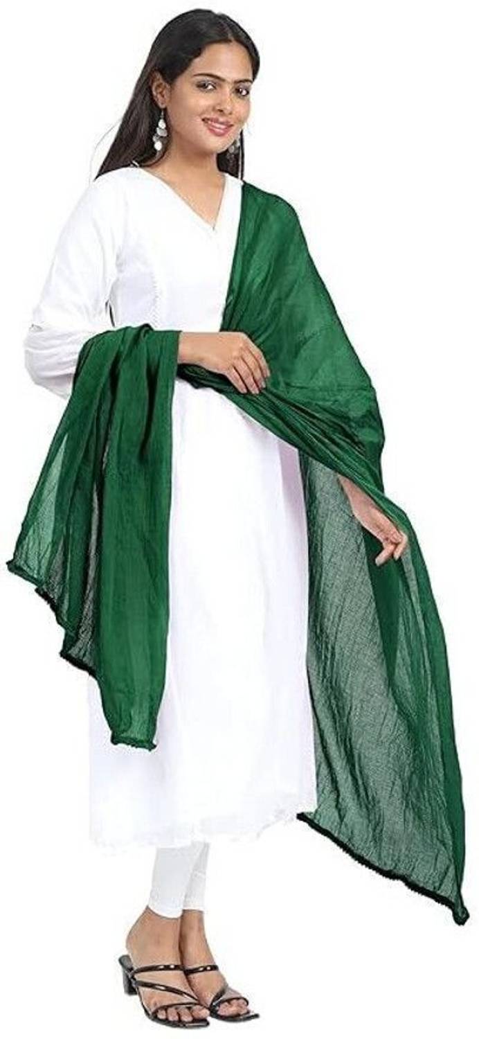 ABE Pure Cotton Solid Women Dupatta