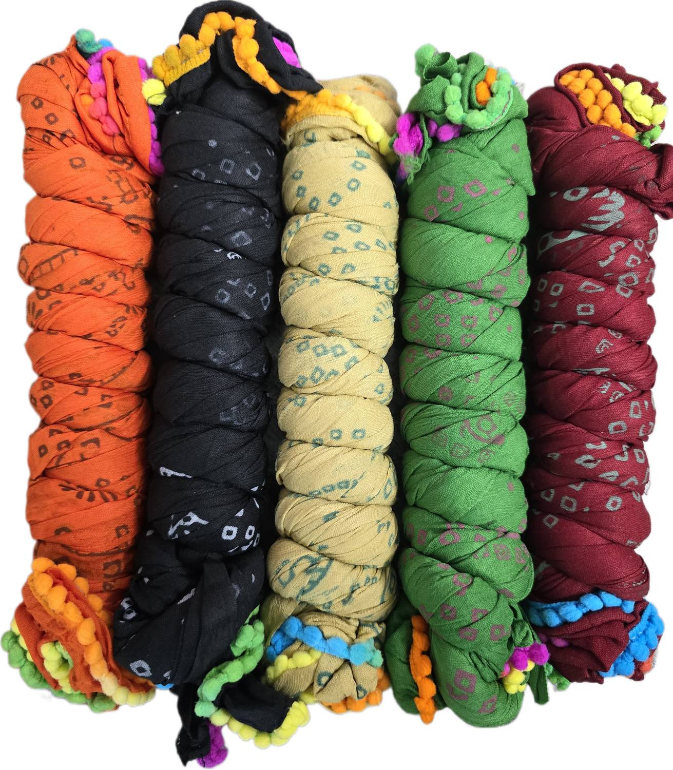 Nakoda Creation Cotton Blend Solid Multicolor Women Dupatta