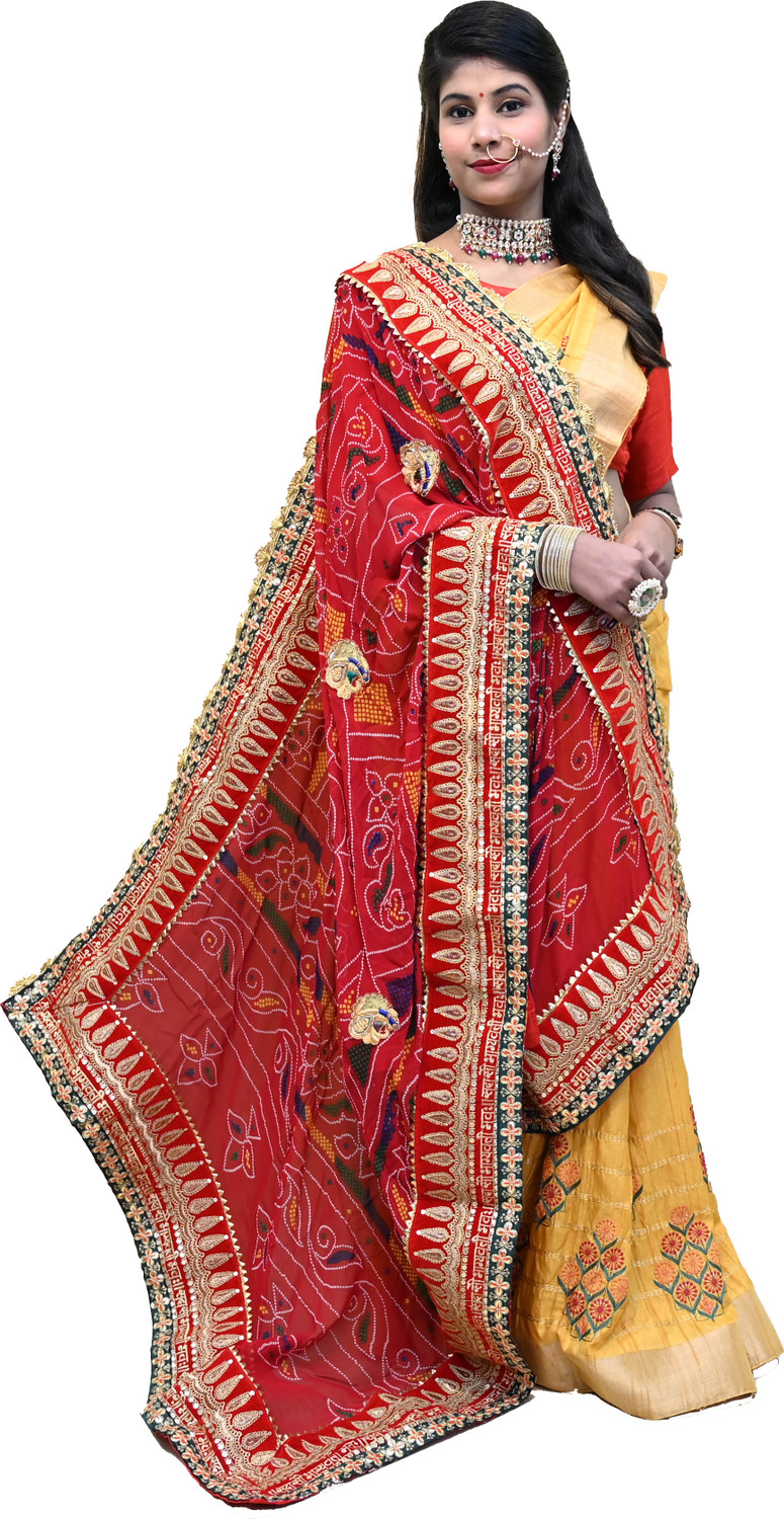 Image of Ranisatiya Creation Georgette Embroidered Women Dupatta