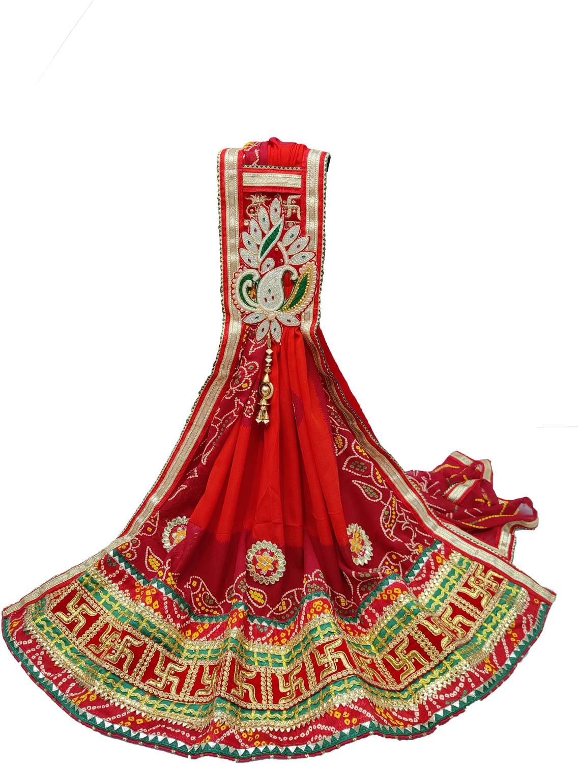 Ranisatiya Creation Poly Georgette Embroidered Multicolor Women D