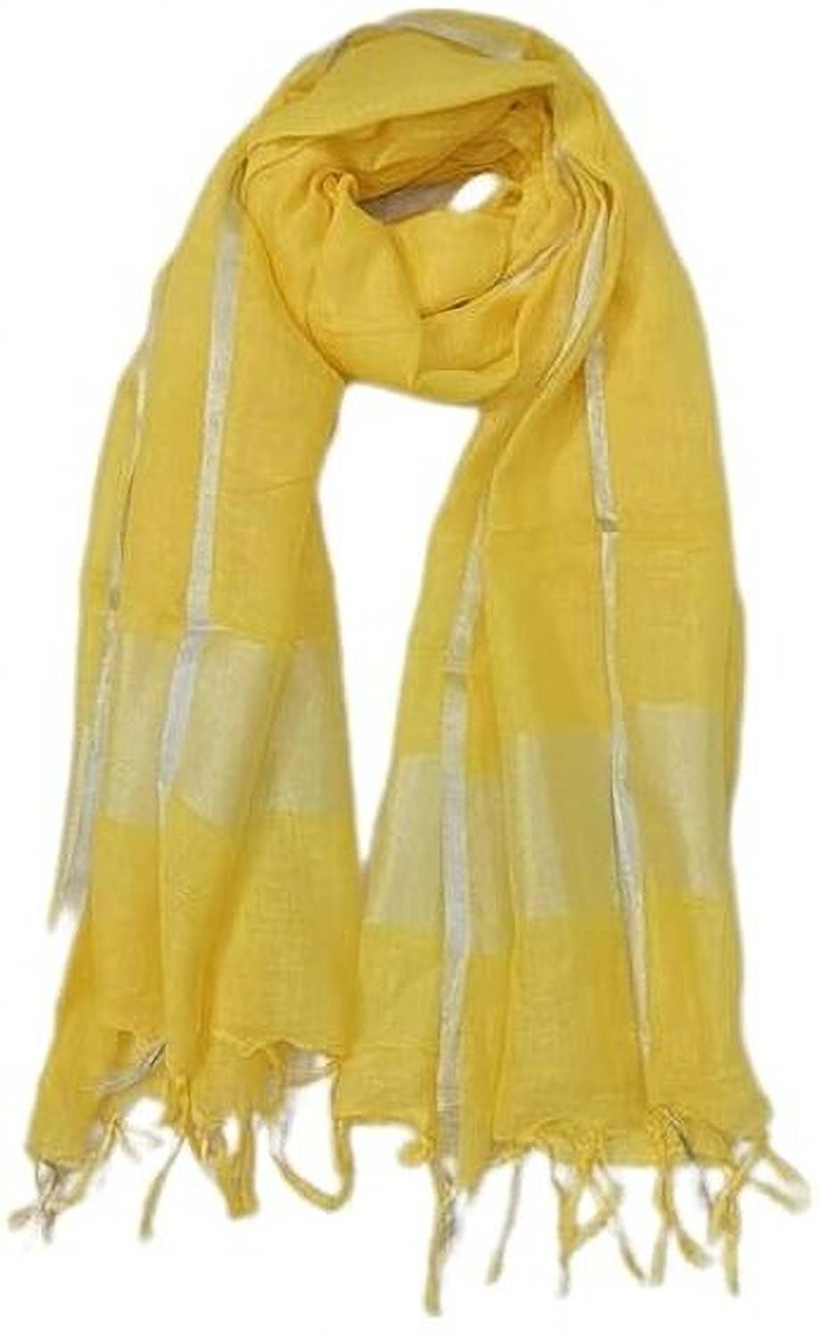 Aamir Fashion Textile Pure Cotton, Linen Blend Solid Women Dupatta