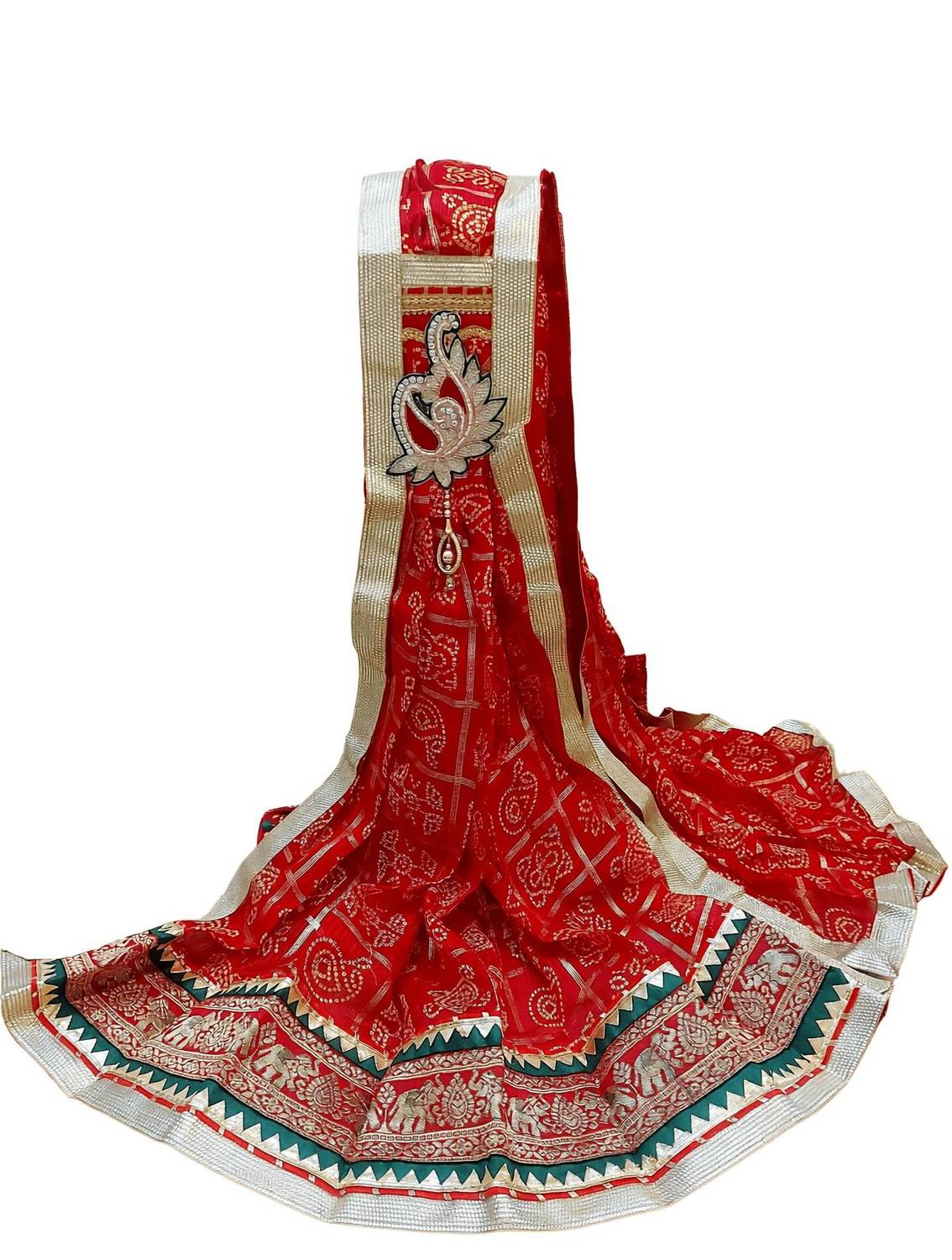 Avilhara Kota Doria Embroidered Women Dupatta