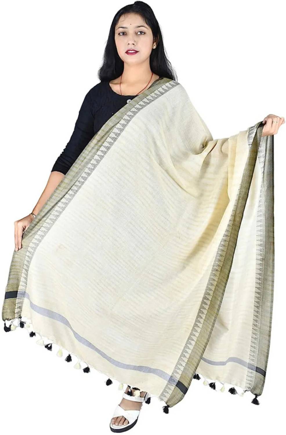 Aamir Fashion Textile Khadi Cotton Woven Women Dupatta