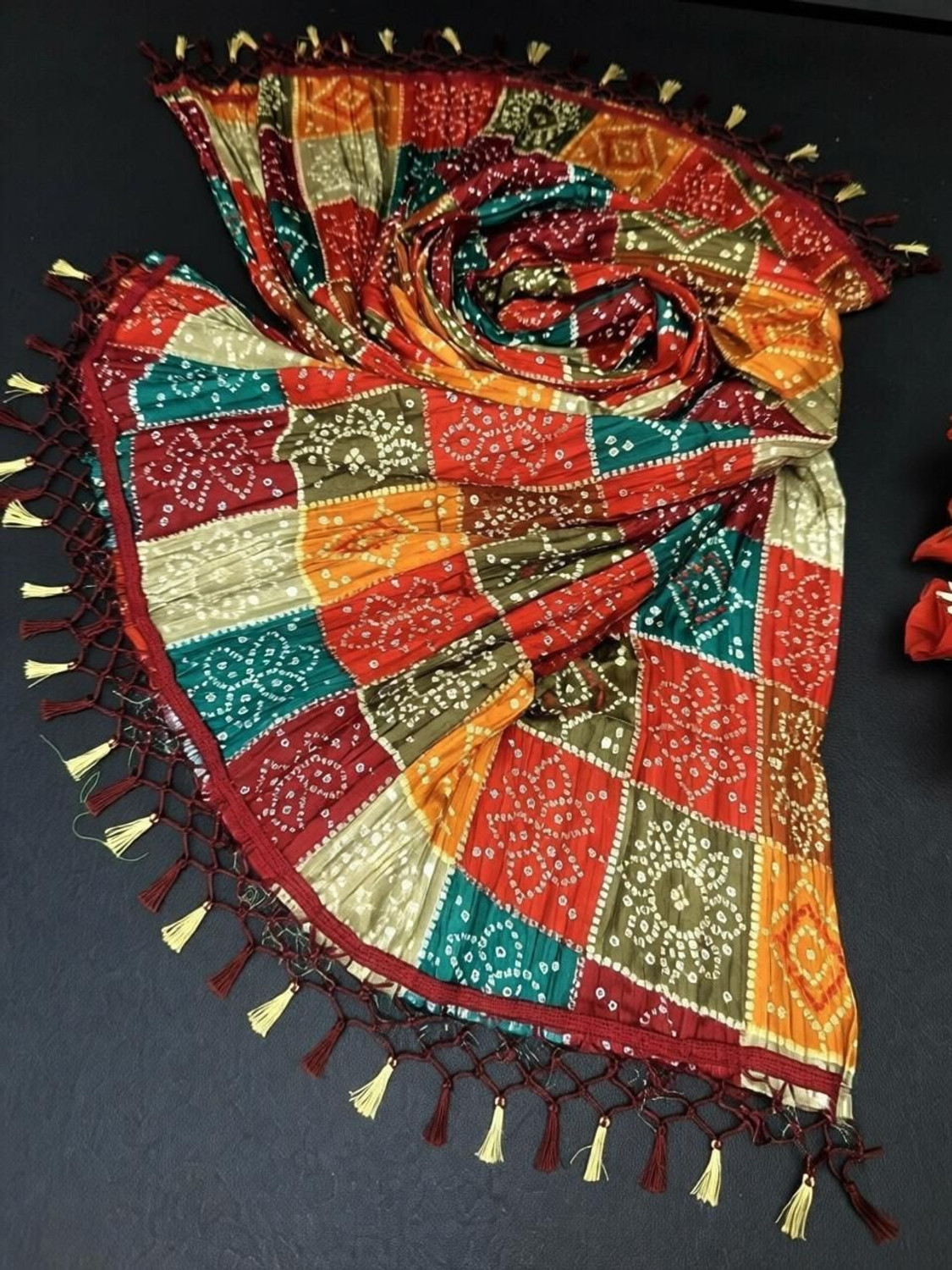 Image of Fashion Tex Silk Blend, Polycotton Printed Women Dupatta