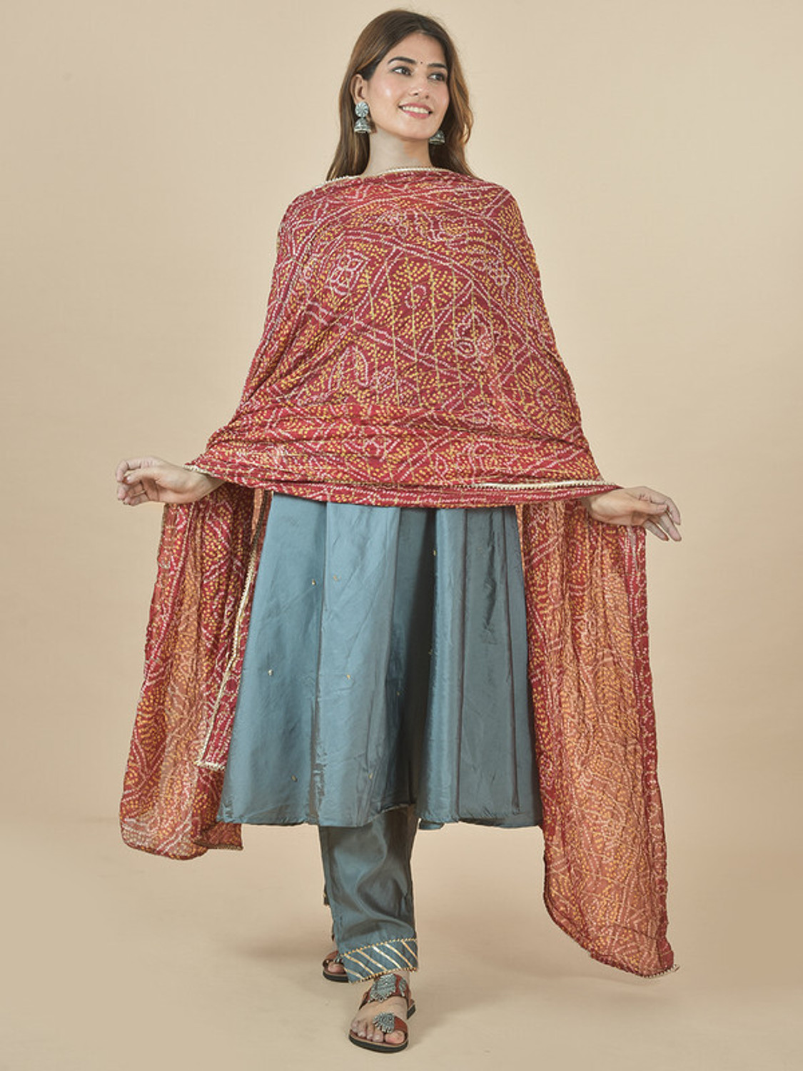 Image of Nakoda Creation Art Silk Printed Women Dupatta