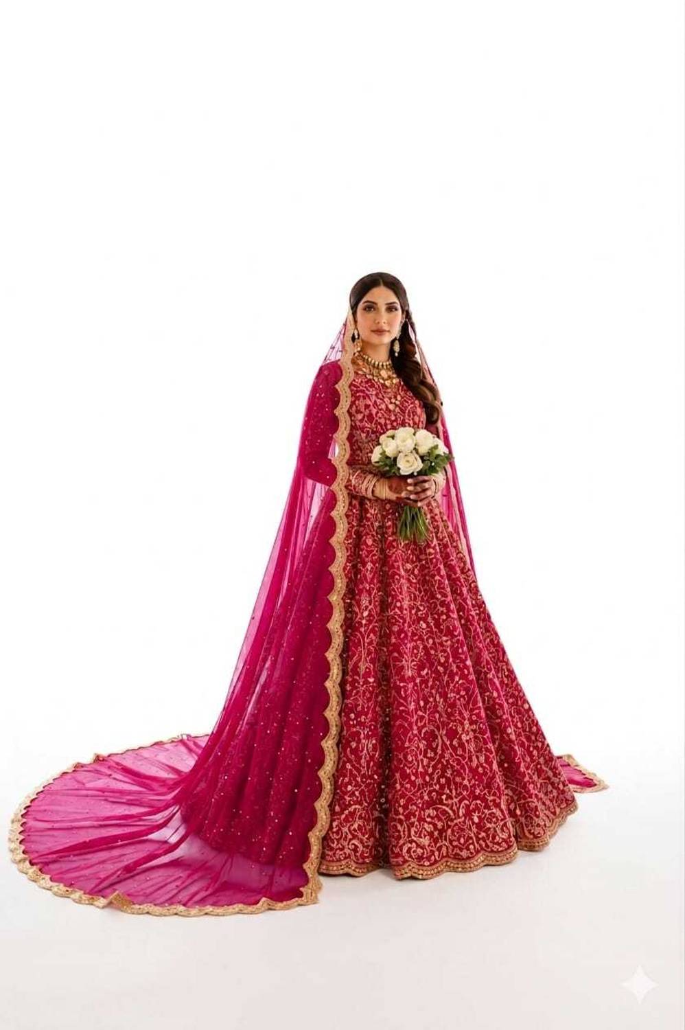 theframenetwork Net Self Design Pink Women Dupatta