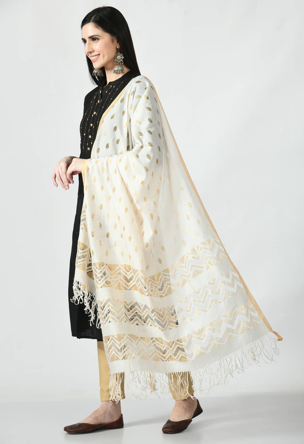 Brainbees Polyester Printed Women Dupatta