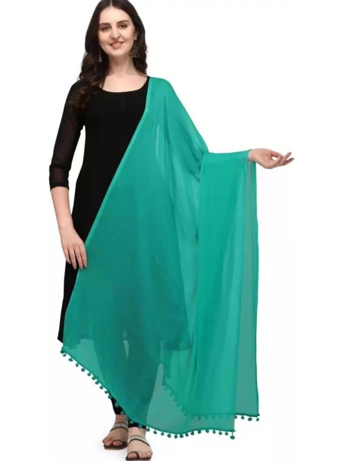 Arihant Textile Chiffon Solid Women Dupatta