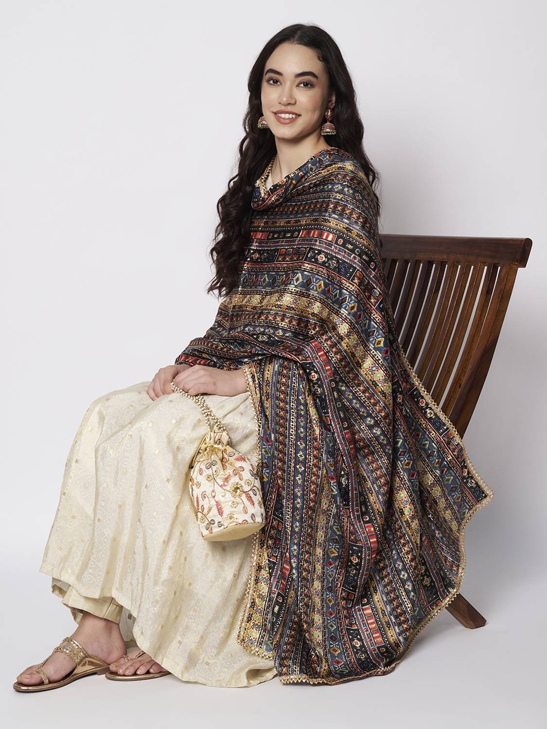 AKSHADEEP Art Silk Printed Women Dupatta