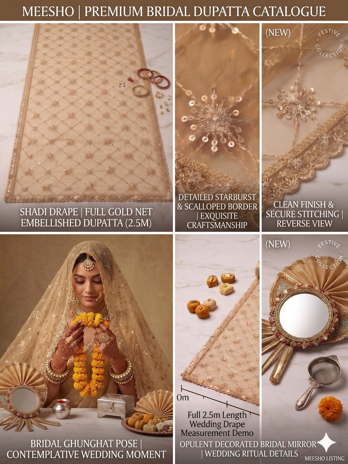 Image of Grace Fashion Net Embroidered Women Dupatta