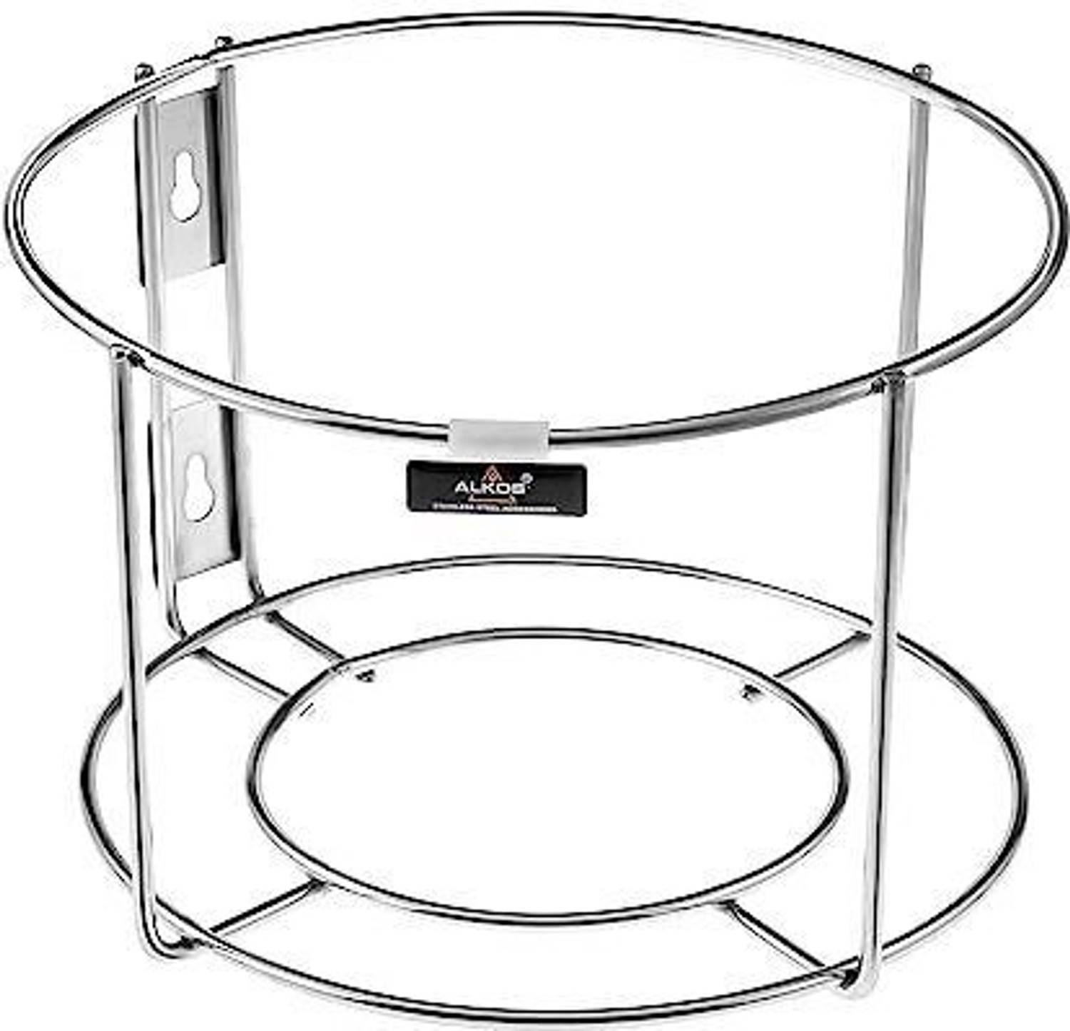 ALKOS Bin Holder for Dustbin - Premium Quality and Sleek Design Stainless Steel Dustbin