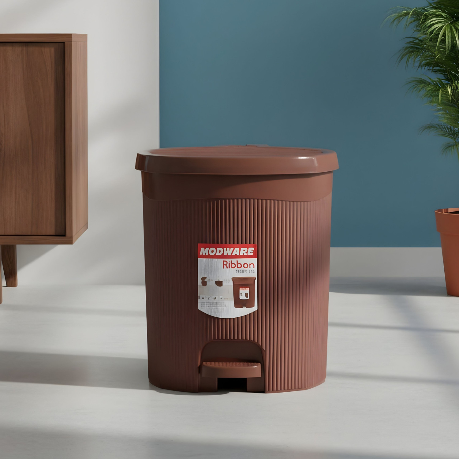 Image of MODWARE Premium Plastic Removable Bucket Pedal Dustbin For Kitchen, Office, College PP (Polypropylene) Dustbin