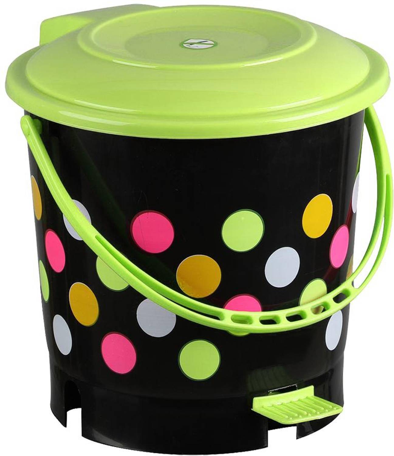 AK HUB New Unique Design Standard Plastic Dustbin For Home And Office ( 12 L - Green ) Plastic Dustbin