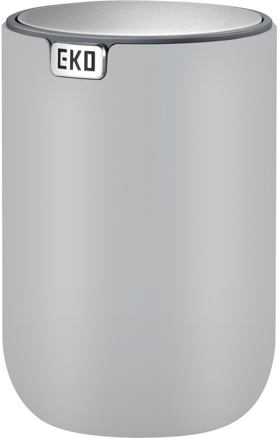 Image of Obsessions Obsessions Fingerprint Resistant Table Bin Grey Stainless Steel Dustbin