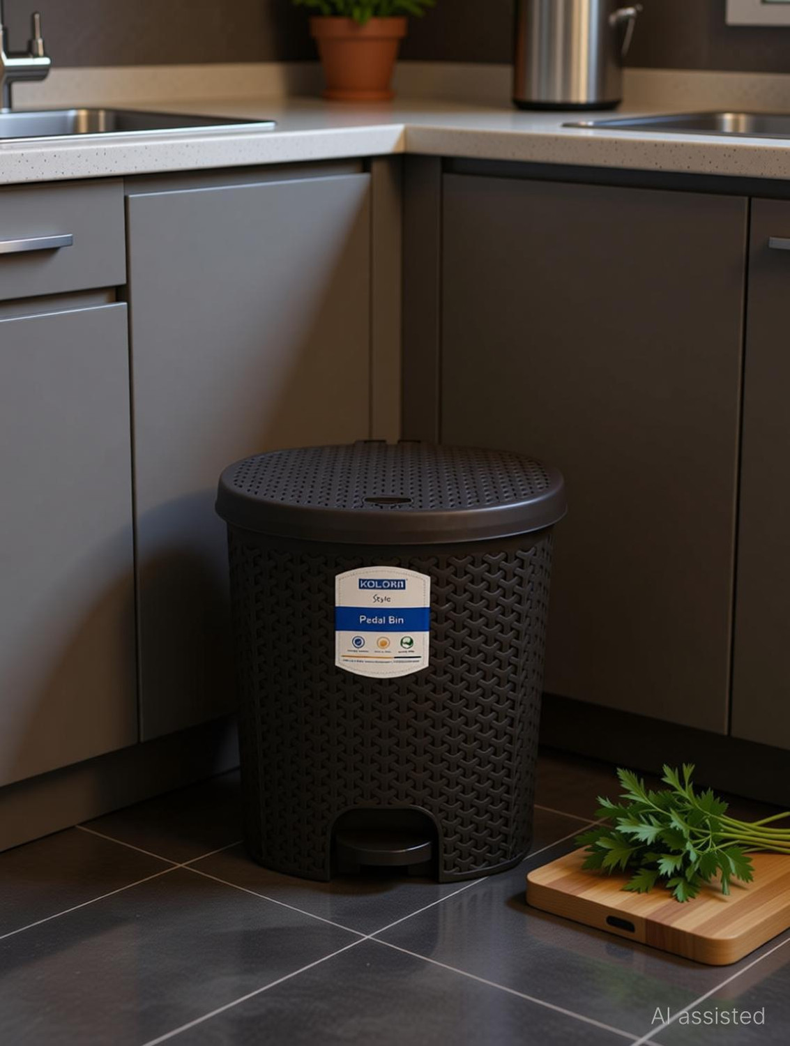 Image of KOLORR 14L Magnum Royal Pedal Wastebin Plastic Dustbin