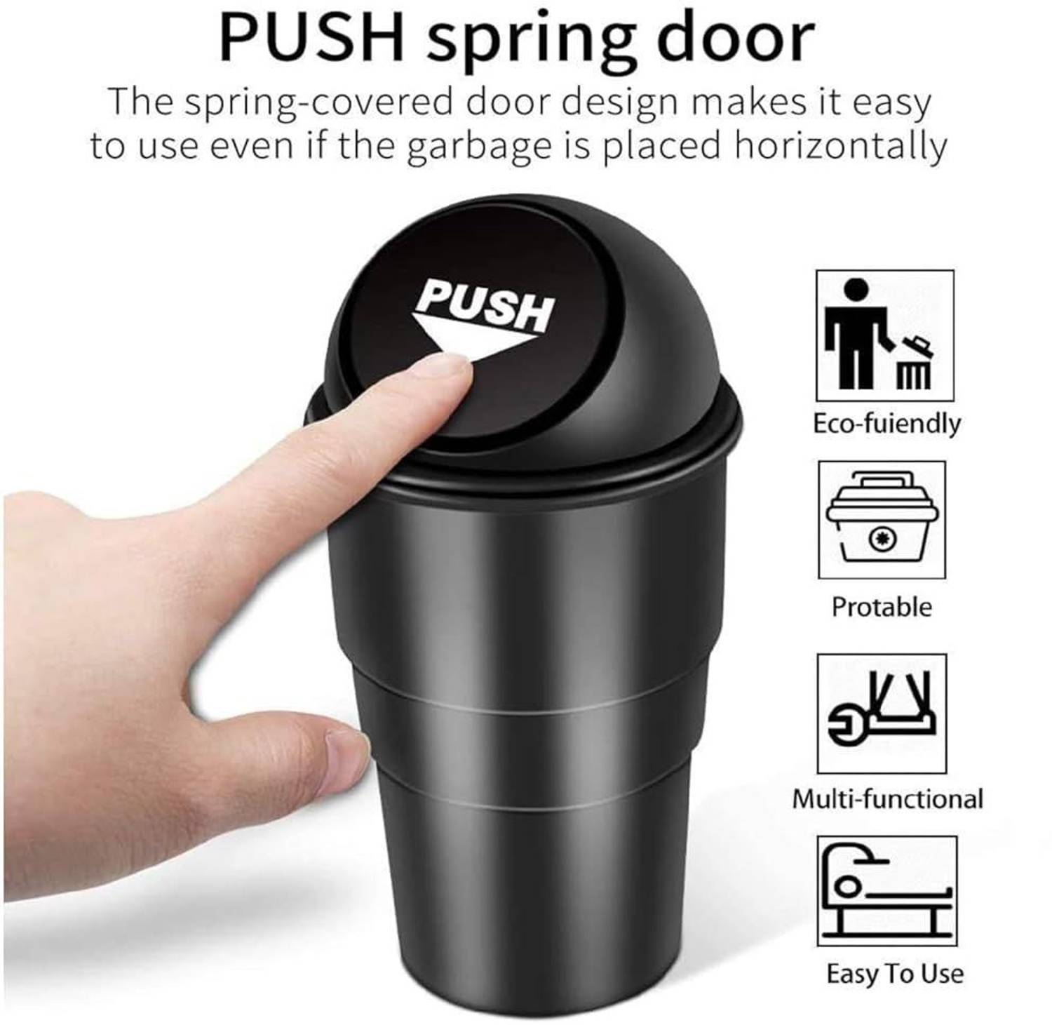 AAROMELIA Mini car dustbin Plastic Dustbin
