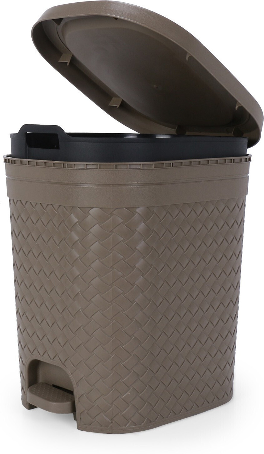 Image of KOLORR Stitch 15L Pedal Dustbin /Waste Bin with Lid and Inner Bucket for Home, Kitchen Plastic Dustbin