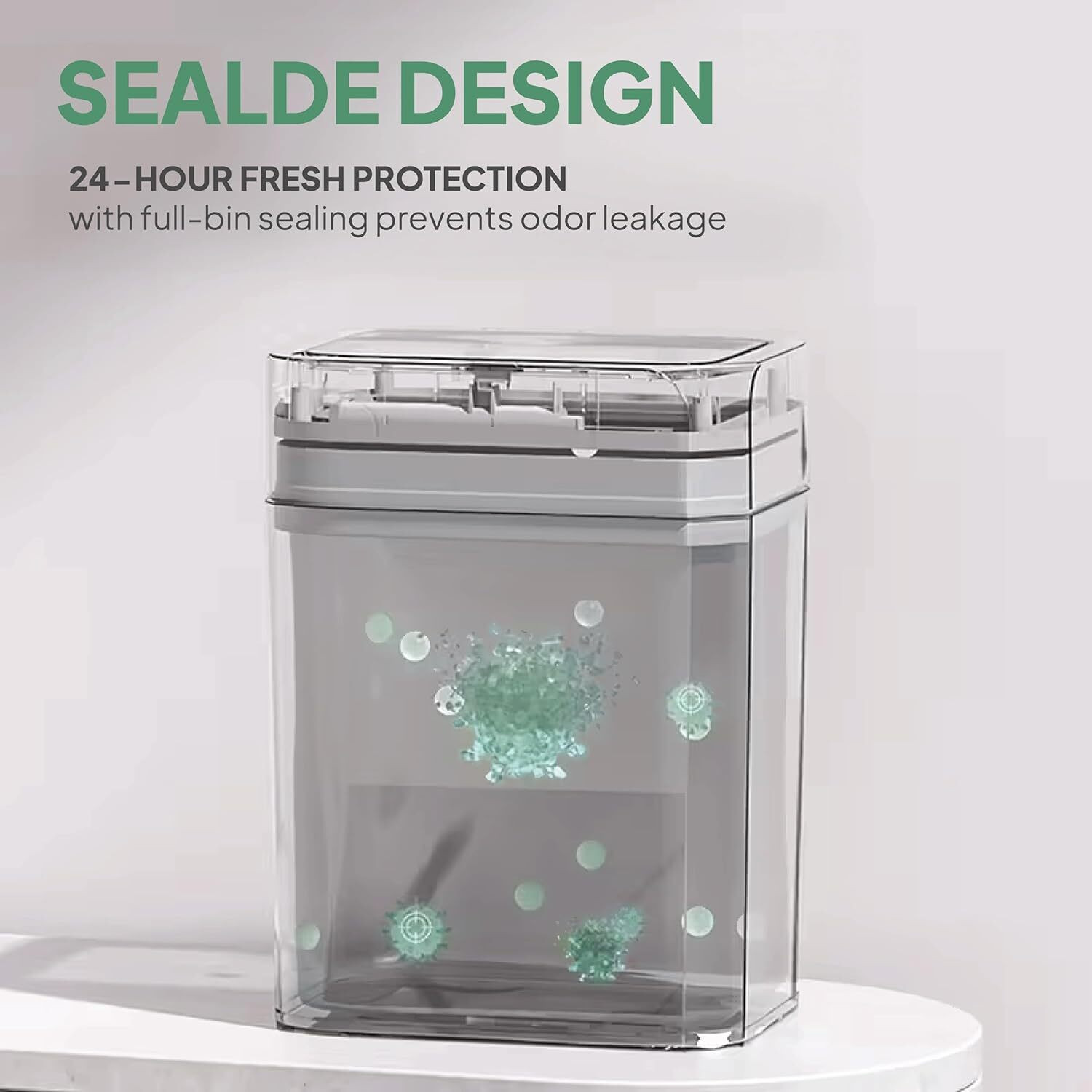 Image of cello 12 L Motion Sensor Smart Garbage Dustbin with Open-Top Lid For Bathroom & Office Plastic Dustbin