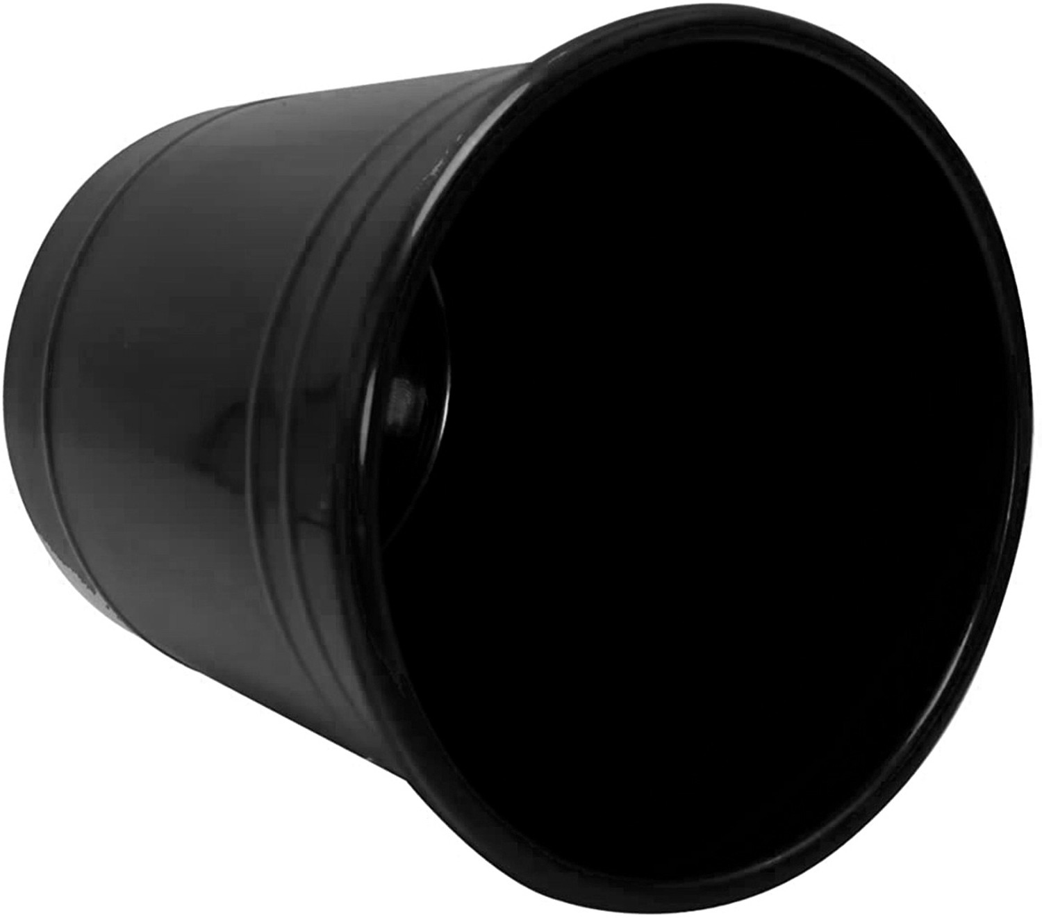 Image of KUBER INDUSTRIES Plastic Dustbin|Portable Garbage Basket & Round Trash Can,5 Ltr.(Black) Plastic Dustbin