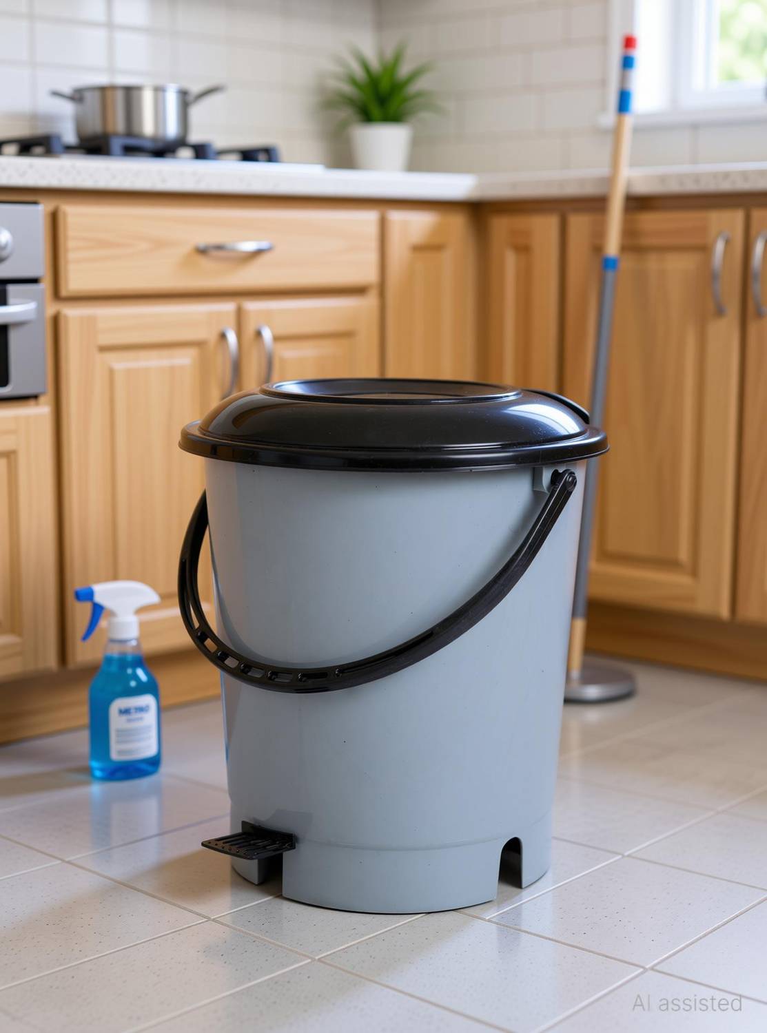 3D METRO SUPER STORE 12L Plastic Pedal Dustbin - Image 1