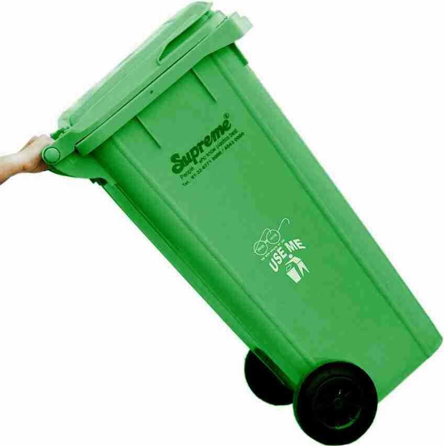 Image of Rgtas Supreme Wheel Garbage Dustbin 120 Litre (Green, Pack of 1) Plastic Dustbin