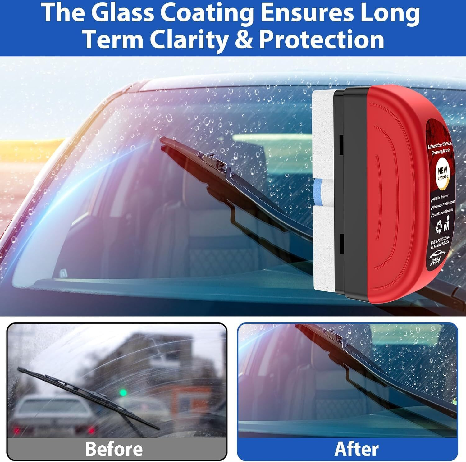 Image of Prim Enterprise Oil Film Cleaning Brush [2024 New] Wet and Dry Duster