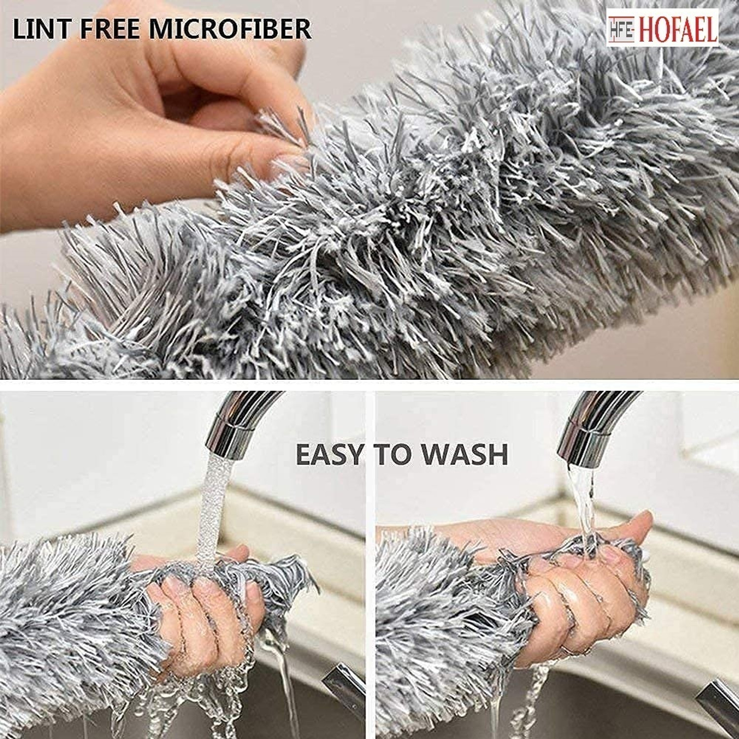 Image of HOFAEL Microfiber Feather Duster Wet and Dry Duster